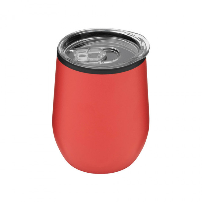 MUG À CAFÉ PERSONNALISABLE À EMPORTER 300 ML 'GOUGA' - rouge