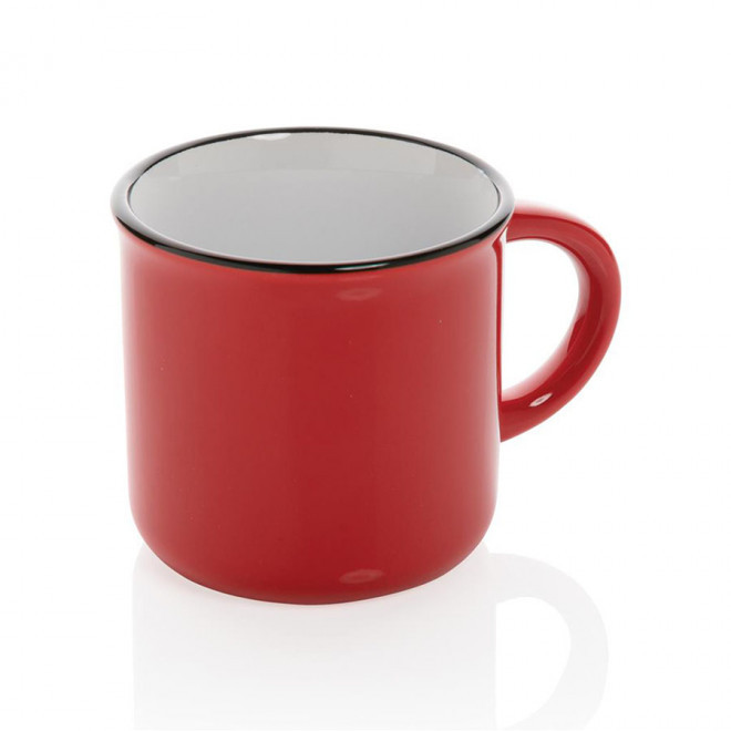 MUG PERSONNALISÉ EN CÉRAMIQUE 280 ML 'LUKIO' - rouge
