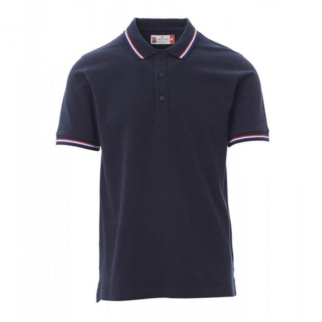 POLO PERSONNALISABLE MIXTE TRICOLORE 'FRANCIA' - bleu marine
