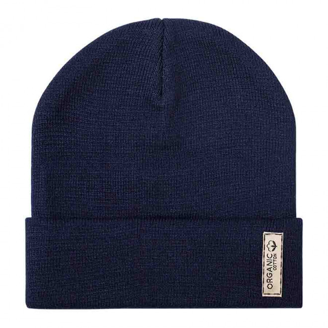 BONNET À REVERS PERONNALISABLE 'BOLIMO BIO' - bleu marine