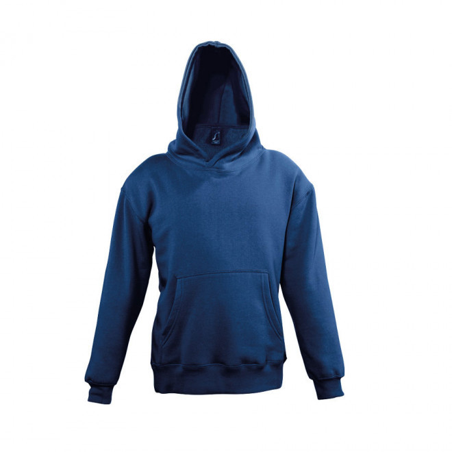 SWEAT-SHIRT CAPUCHE PUBLICITAIRE ENFANT 'SLAM' - marine