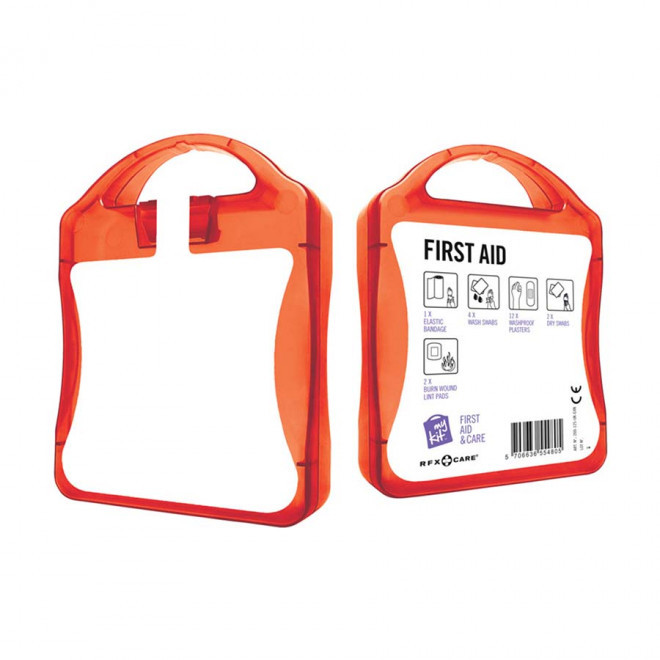 KIT DE SECOURS PUBLICITAIRE 'MY KIT PREMIERS SECOURS' - rouge