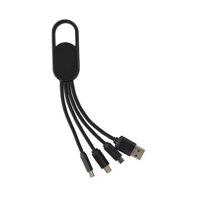 CABLE DE CHARGE PERSONNALISABLE 'IDRYS' - noir