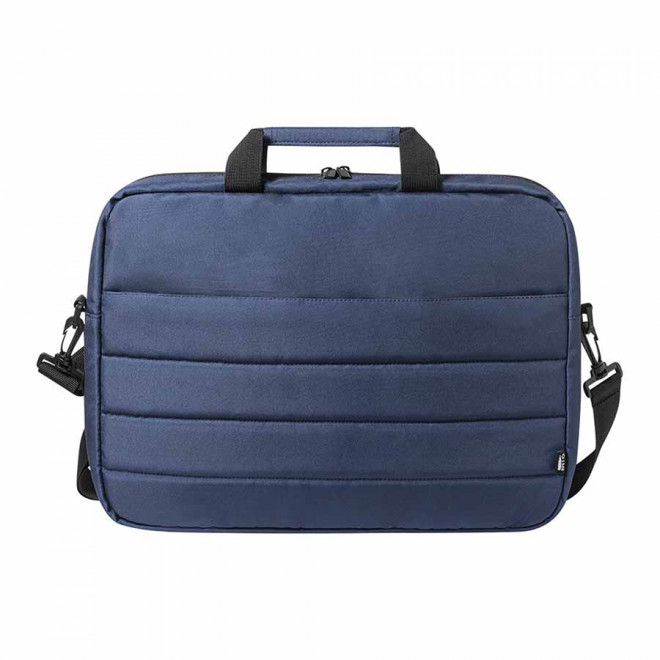 HOUSSE POUR ORDINATEUR PERSONNALISABLE EN RPET 'KYNA' - bleu marine