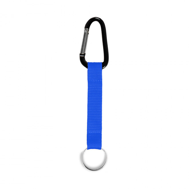 PORTE-CLÉS PUBLICITAIRE AVEC MOUSQUETON 'HOOKY' - bleu clair