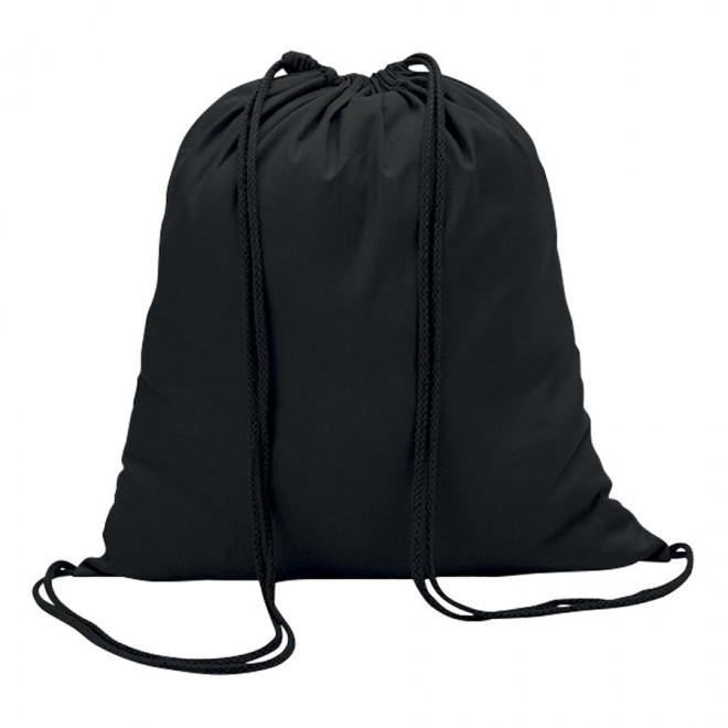 SAC À DOS PUBLICITAIRE EN COTON 'RHIDA COULEUR' 100 GR/M² - noir