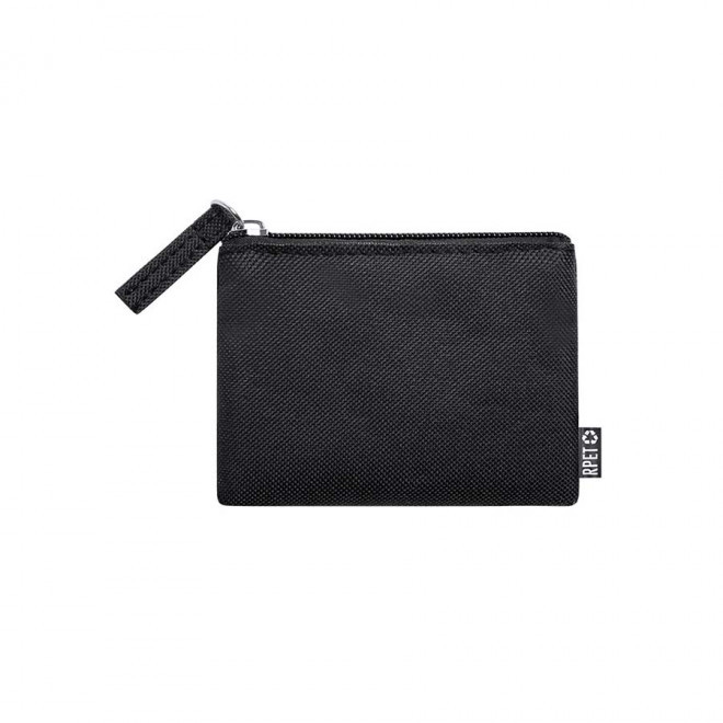 PORTE-MONNAIE PERSONNALISABLE EN RPET 'BLAZE'  - noir