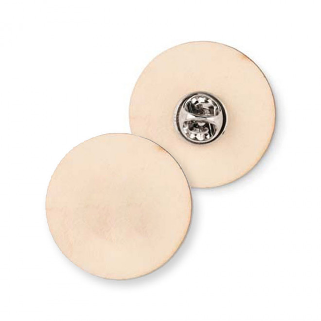 PINS PERSONNALISABLES EN BOIS 'YARI'  - rond