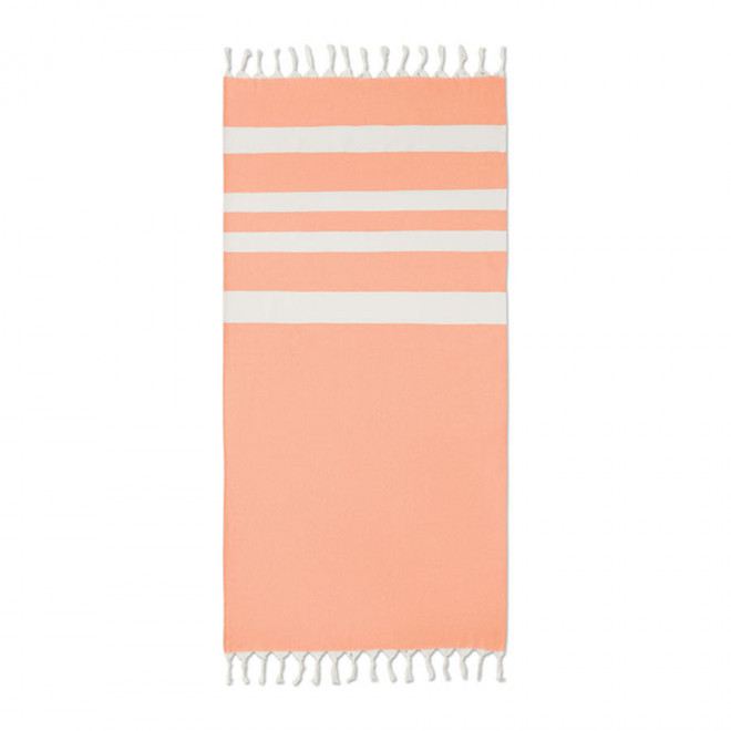 FOUTA PERSONNALISÉE 'HORTENSE 140' - orange