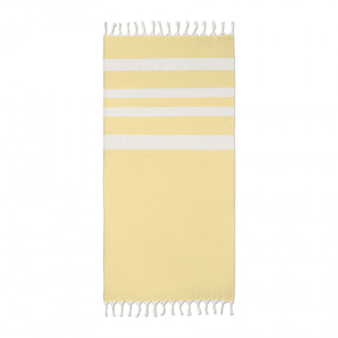 FOUTA PERSONNALISÉE 'HORTENSE 140' - jaune