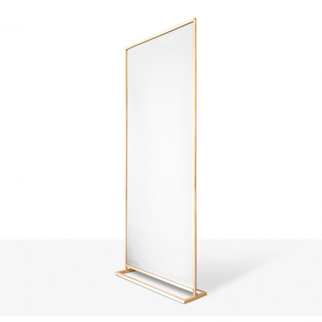 BANNER PUBLICITAIRE EN BOIS 'REKA' - blanc/bois