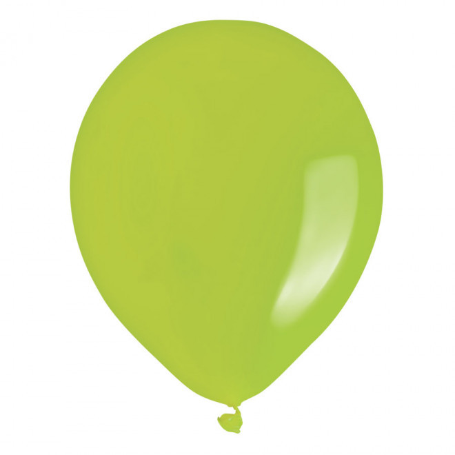 LOT DE 100 BALLONS DE BAUDRUCHE PUBLICITAIRES ø25 CM 'LUFT' - vert pomme