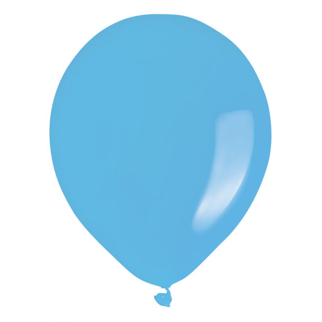 LOT 100 BALLONS DE BAUDRUCHE PUBLICITAIRES ø30 CM 'LUFT' - bleu clair