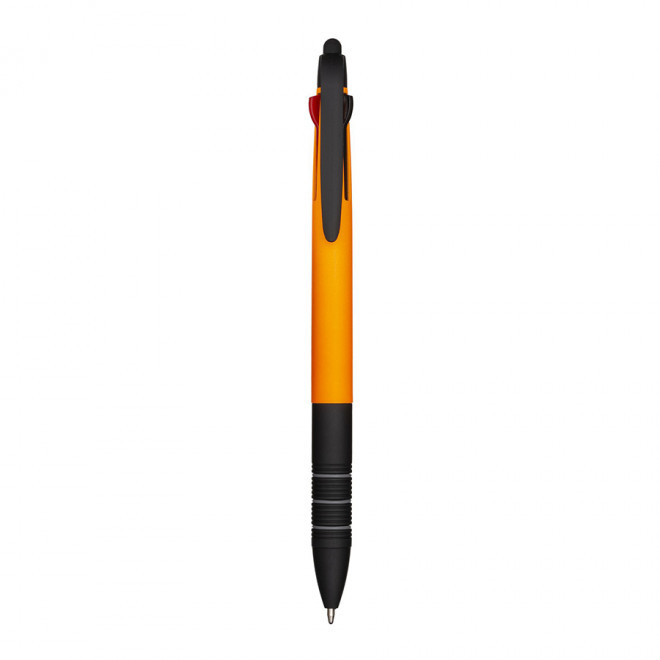 STYLO PUBLICITAIRE 3 COULEURS AVEC STYLET 'MAYALL' - orange