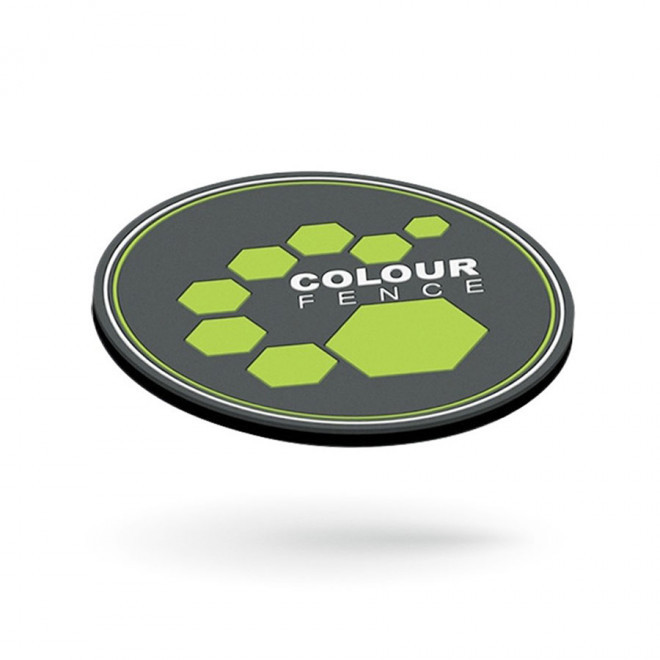 DESSOUS DE VERRE PUBLICITAIRE EN PVC ROND 'TIZAI' - sur-mesure