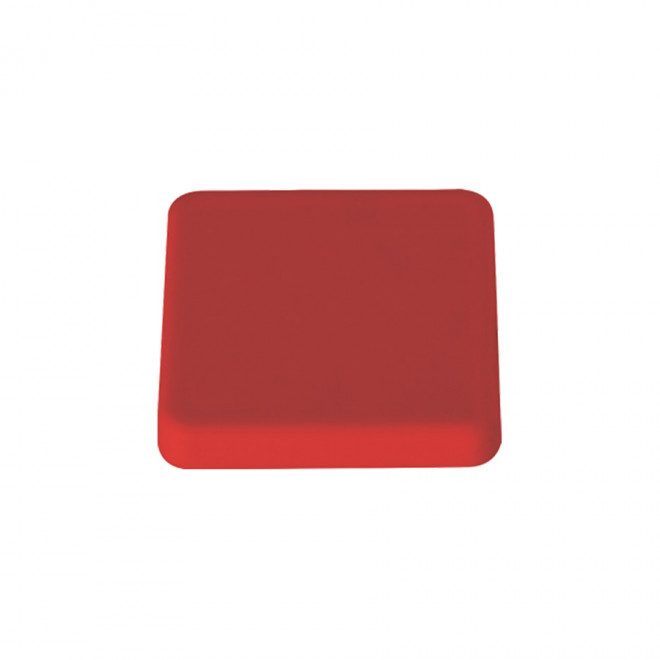 MAGNET PUBLICITAIRE CARRÉ COULEUR 'WILMA' - rouge 3 cm