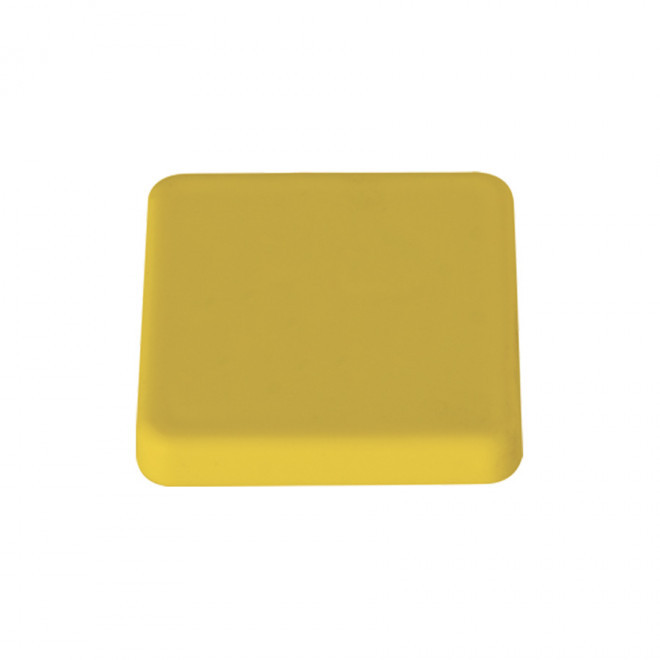 MAGNET PUBLICITAIRE CARRÉ COULEUR 'WILMA' - jaune 4 cm