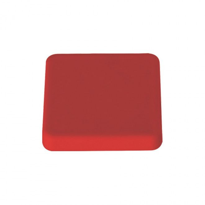 MAGNET PUBLICITAIRE CARRÉ COULEUR 'WILMA' - rouge 4 cm