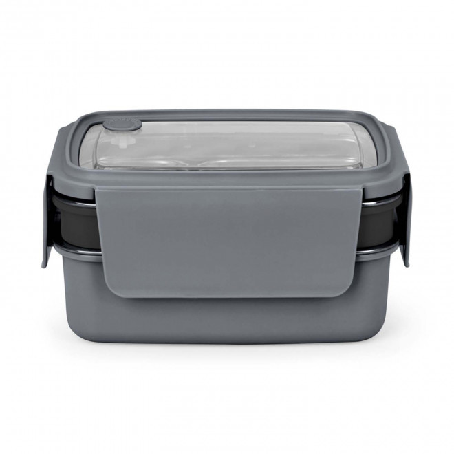LUNCH BOX PUBLICITAIRE ISOTHERME LIVOO® 'ISOBOX'  - gris