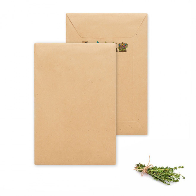 SACHET DE GRAINES PERSONNALISABLE 'FLAURE QUADRI' - thym