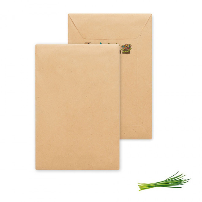 SACHET DE GRAINES PERSONNALISABLE 'FLAURE QUADRI' - ciboulette