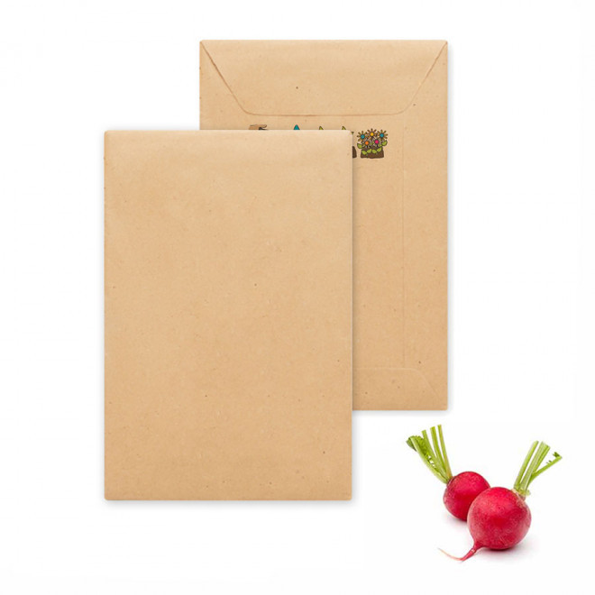 SACHET DE GRAINES PERSONNALISABLE 'FLAURE QUADRI' - radis