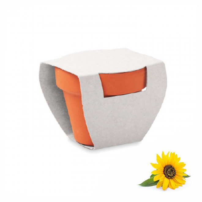 KIT DE PLANTATION PUBLICITAIRE 'POPPY QUADRI' - tournesol