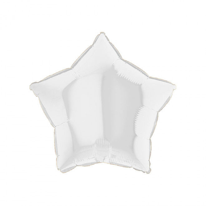 BALLONS PERSONNALISÉS EN MYLAR 'MYLA ÉTOILE' - blanc