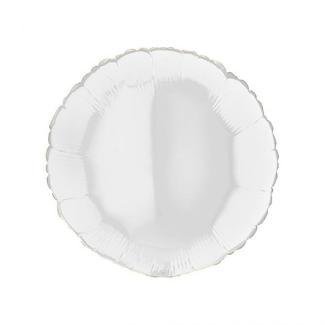 BALLON PERSONNALISÉ EN MYLAR 'MYLA ROND' - blanc