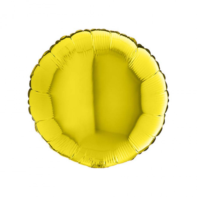 BALLON PERSONNALISÉ EN MYLAR 'MYLA ROND' - jaune