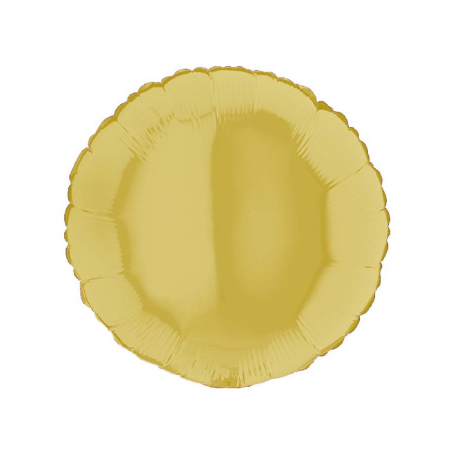BALLON PERSONNALISÉ EN MYLAR 'MYLA ROND' - jaune pastel