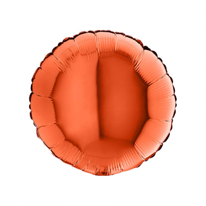 BALLON PERSONNALISÉ EN MYLAR 'MYLA ROND' - orange