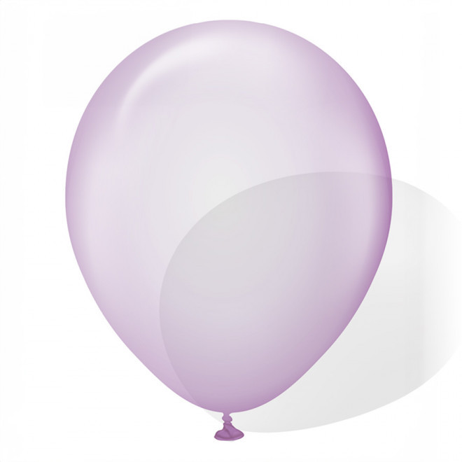 LOT 100 BALLONS DE BAUDRUCHE PUBLICITAIRES ø30 CM 'LUFT' - transparent violet