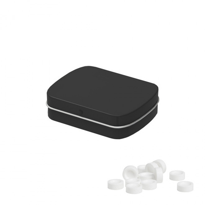 MINI BOITE A BONBON METALLIQUE PUBLICITAIRE 'VIMA' - noir