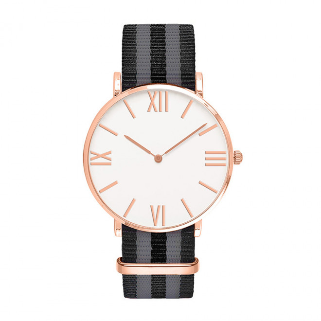 MONTRE PERSONNALISEE HOMME 'AXEL' - doré/gris/noir