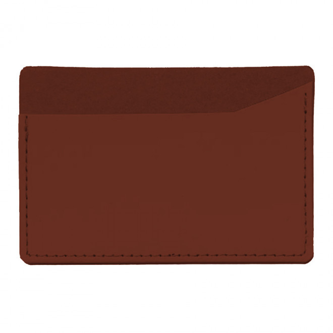 PORTE-CARTE PUBLICITAIRE 'LUCAS' - terracotta