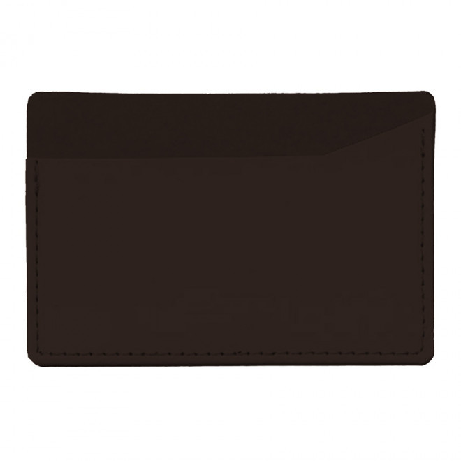 PORTE-CARTE PUBLICITAIRE 'LUCAS' - chocolat