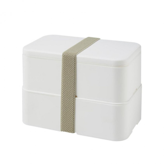 LUNCH BOX PUBLICITAIRE 'STOOBO DOUBLE' RAPIDE 4J - blanc