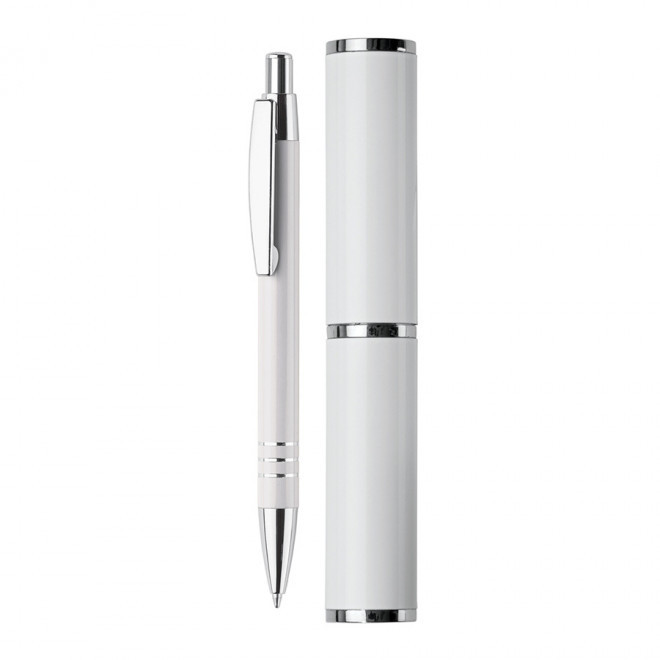 STYLO PERSONNALISÉ EN ALUMINIUM 'ROCOCO' 4J - blanc