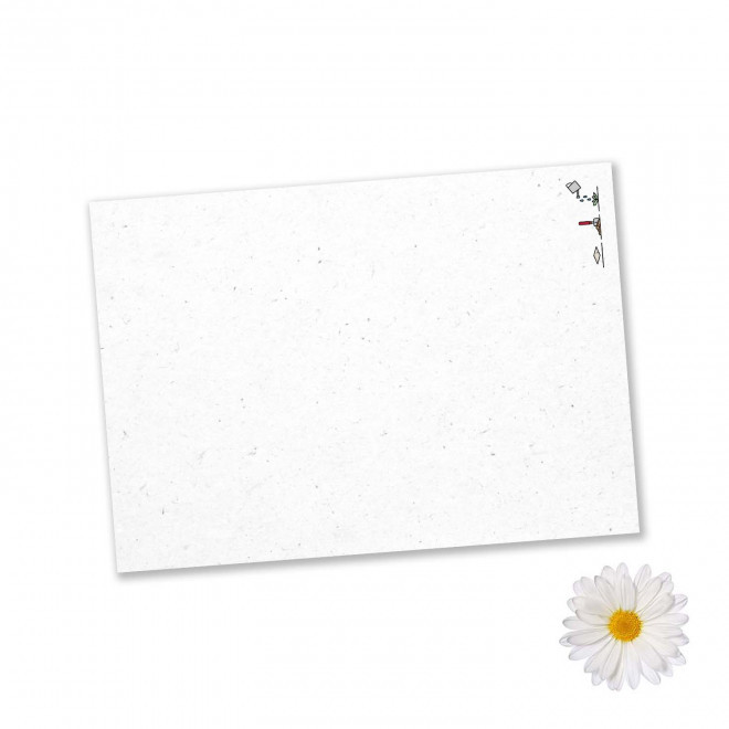 PAPIER ENSEMENCE MIE PERSONNALISE 'HORTUS' A5 - marguerite