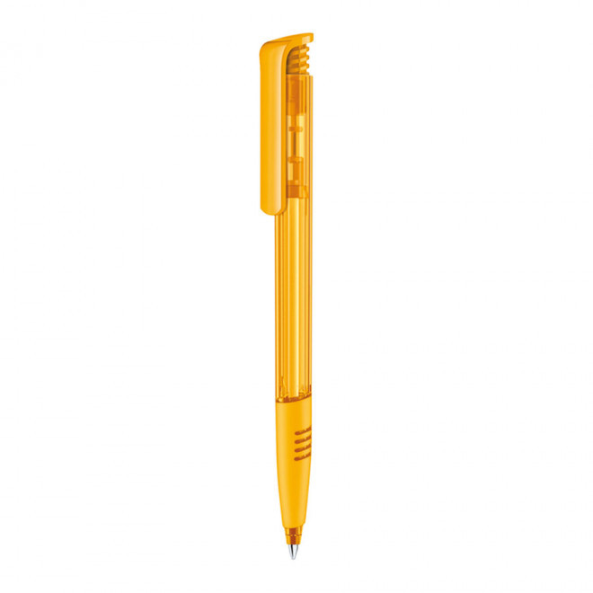 STYLO PERSONNALISÉ SENATOR® 'SUPER HIT GRIP CLEAR' - jaune