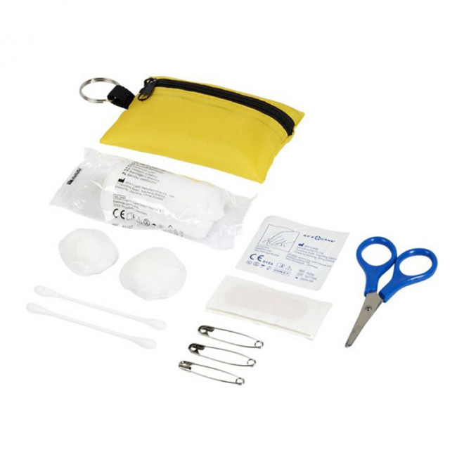 TROUSSE DE PREMIERS SECOURS PERSONNALISEE 'SAFO' - jaune
