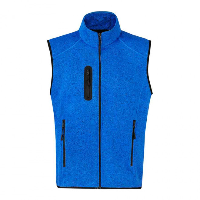 BODYWARMER POLAIRE MIXTE PERSONNALISABLE 'EVREN BW' - bleu