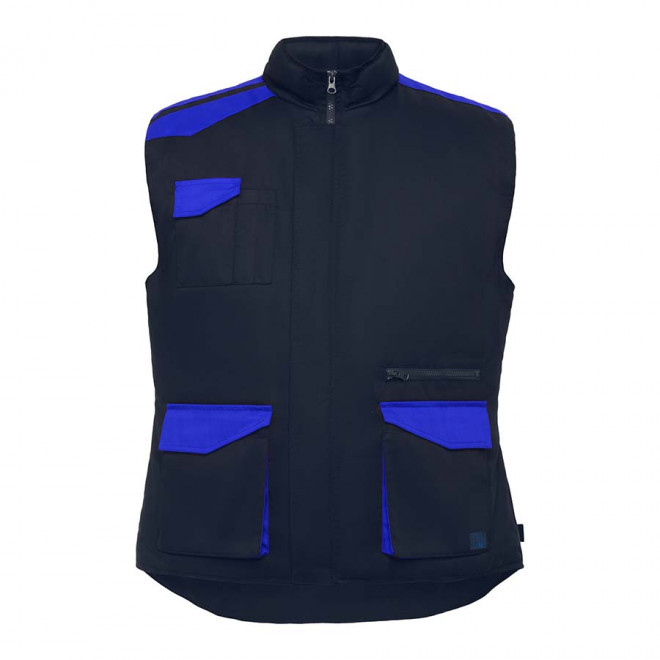 GILET TRAVAIL PERSONNALISABLE 'ARMODO' - marine/royal