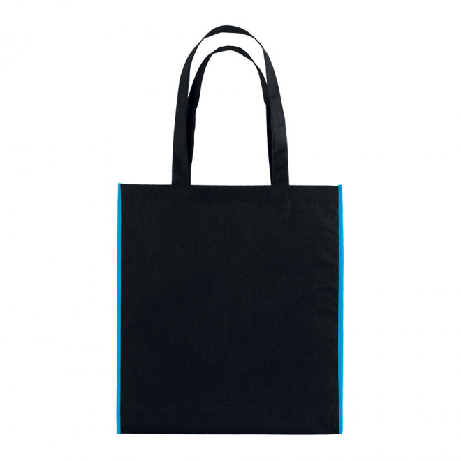 SAC SHOPPING PUBLICITAIRE 'LISBOA' 80 GR/M² - noir/turquoise