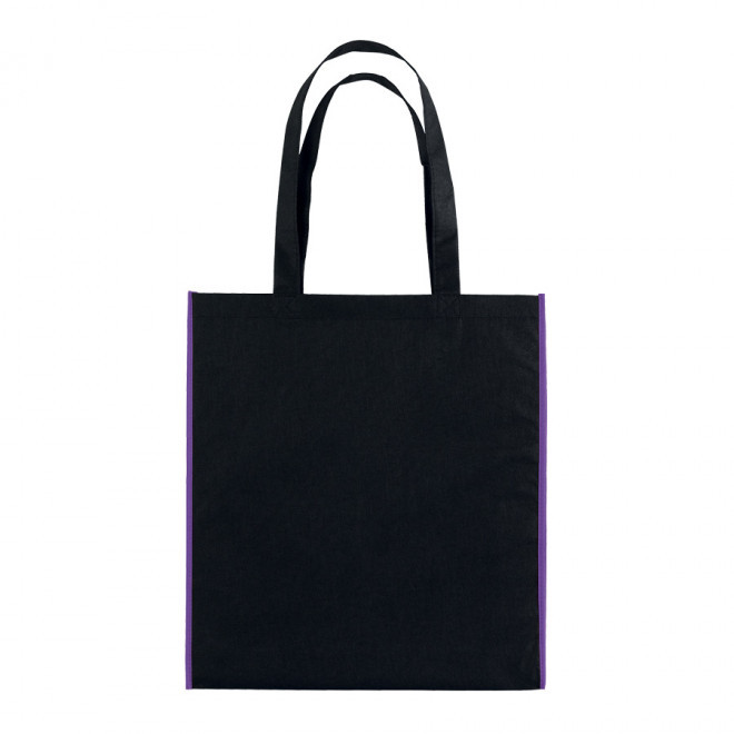 SAC SHOPPING PUBLICITAIRE 'LISBOA' 80 GR/M² - noir/violet