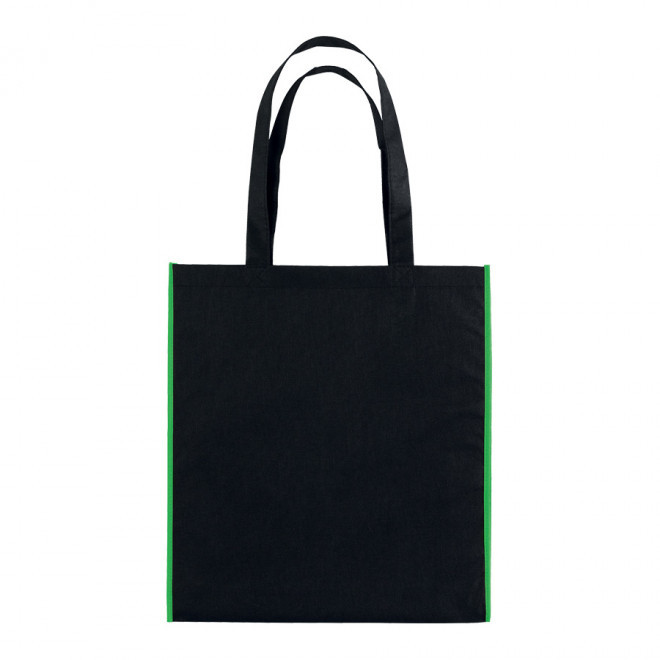 SAC SHOPPING PUBLICITAIRE 'LISBOA' 80 GR/M² - noir/vert pomme