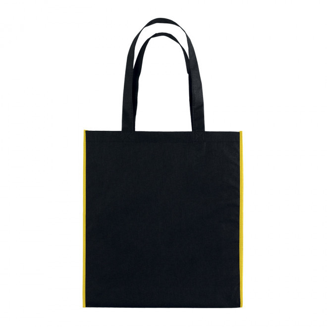 SAC SHOPPING PUBLICITAIRE 'LISBOA' 80 GR/M² - noir/jaune