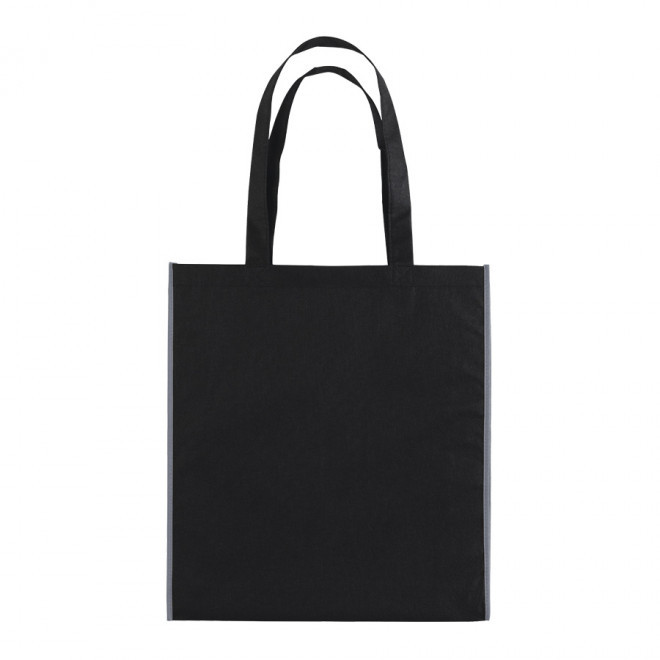 SAC SHOPPING PUBLICITAIRE 'LISBOA' 80 GR/M² - noir/gris