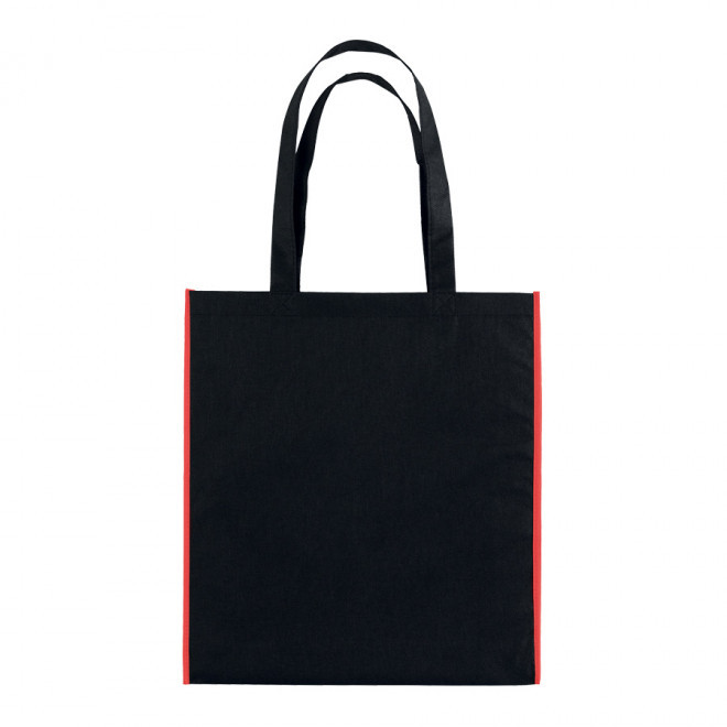 SAC SHOPPING PUBLICITAIRE 'LISBOA' 80 GR/M² - noir/rouge